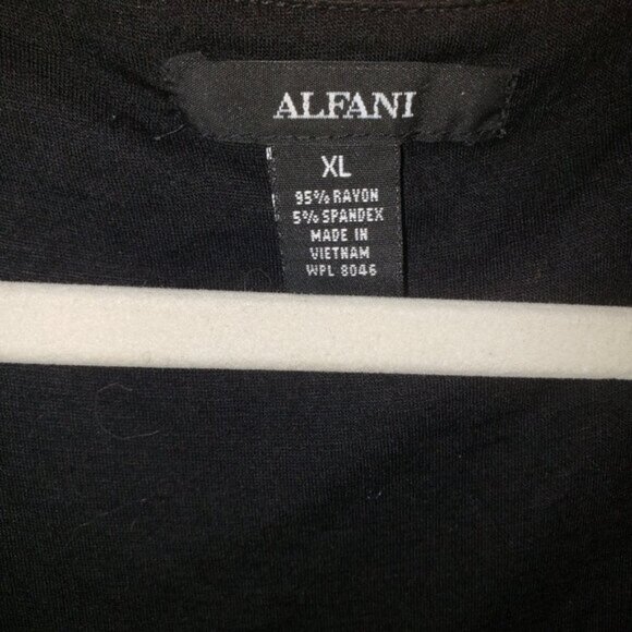 Alfani Black Ruffled Mini Dress/Long Tunic XL - Picture 5 of 5